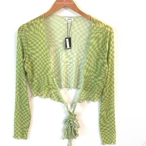 Garage Couvre Maillot
Swim Coverup, Green Check, Size Small , NWT